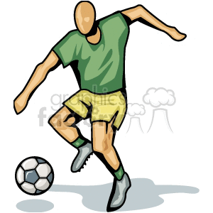 Soccer player clipart. Royalty-free image # 169670