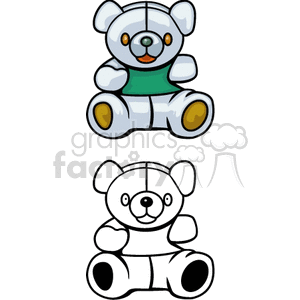   toy toys teddy bear bears  BMY0105.gif Clip Art Toys-Games 