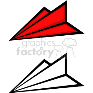 paper airplane clipart. Royalty-free image # 171004