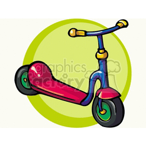 Children's Scooter clipart. Royalty-free image # 171131