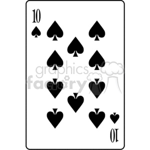 10 of Spades clipart. Commercial use image # 171646