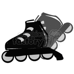 Black Rolle blades clipart. Royalty-free image # 172298