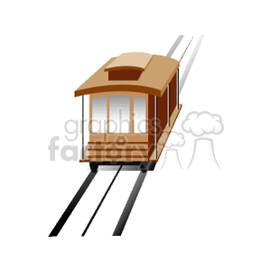   train trains cable car track  CABLECAR01.gif Clip Art Transportation Land 