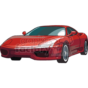 Red Sport Car clipart. Royalty-free image # 172804
