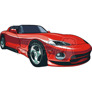 Red Sport Car clipart. Commercial use image # 172806
