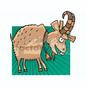 crazy goat clipart. Commercial use image # 173844