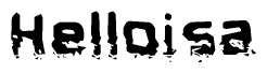 The image contains the word Helloisa in a stylized font with a static looking effect at the bottom of the words