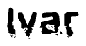 The image contains the word Ivar in a stylized font with a static looking effect at the bottom of the words
