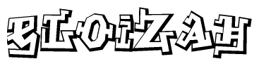 The clipart image features a stylized text in a graffiti font that reads Eloizah.