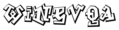 The clipart image features a stylized text in a graffiti font that reads Winevqa.