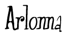 The image is a stylized text or script that reads 'Arlonna' in a cursive or calligraphic font.