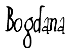 The image is a stylized text or script that reads 'Bogdana' in a cursive or calligraphic font.