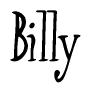 The image is of the word Billy stylized in a cursive script.