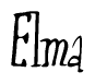 The image is a stylized text or script that reads 'Elma' in a cursive or calligraphic font.