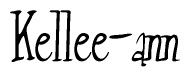 The image is of the word Kellee-ann stylized in a cursive script.
