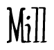The image contains the word 'Mill' written in a cursive, stylized font.