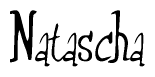 The image is a stylized text or script that reads 'Natascha' in a cursive or calligraphic font.