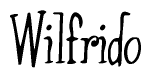 The image contains the word 'Wilfrido' written in a cursive, stylized font.