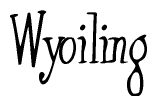 The image contains the word 'Wyoiling' written in a cursive, stylized font.