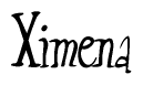 The image is a stylized text or script that reads 'Ximena' in a cursive or calligraphic font.