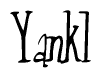 The image is a stylized text or script that reads 'Yankl' in a cursive or calligraphic font.