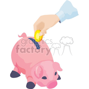 saving money clipart. Commercial use image # 369899