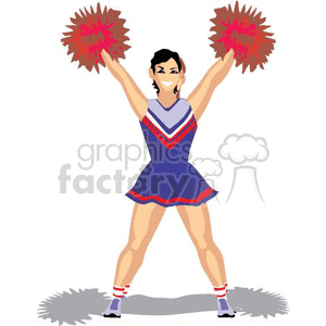cheerleader clipart. Royalty-free image # 370014
