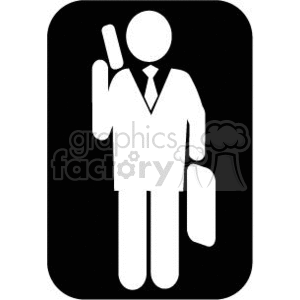 silhouette of  employee clipart.