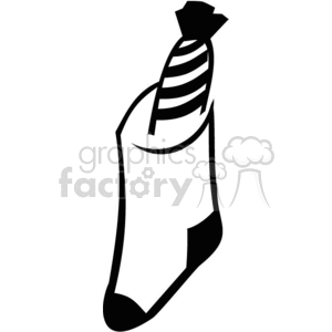 vector clip art vinyl-ready cutter black white christmas xmas holidays stocking stockings gift gifts present presents