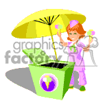fla swf gif animated flash female lady girl girls ice cream vendor vendors sales cart