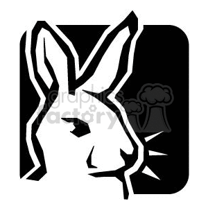 Rabbit head clipart. Commercial use image # 371453