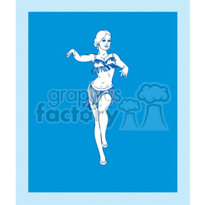Belly dancer clipart. Royalty-free image # 371684