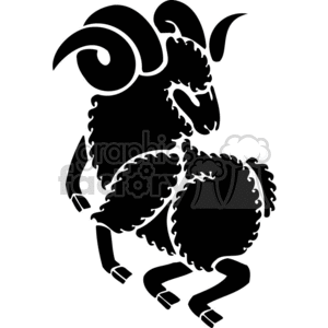 zodiak vector vinyl-ready vinyl ready cutter black white clip art clipart images graphics car vehicle tattoo tattoos art tribal aries the ram rams horoscope astrology