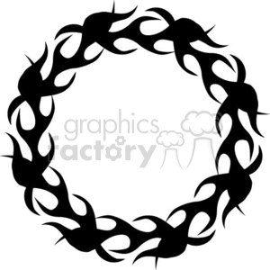 round flames 043 clipart. Royalty-free image # 372762