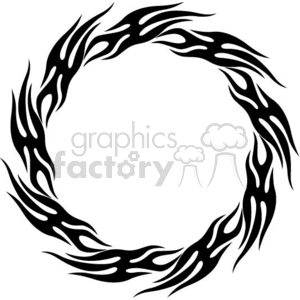 round flames 088 clipart. Royalty-free image # 372777