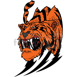 tiger wanting blood clipart. Commercial use image # 373379