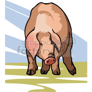 pig pigs  farm Anml075 Clip Art Animals  wmf jpg png gif vector clipart images clip art real realistic