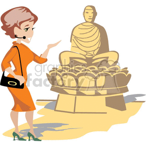 clipart clip art vector occupations work working job jobs eps jpg gif png tour guide guides vacation tourguide statue statues