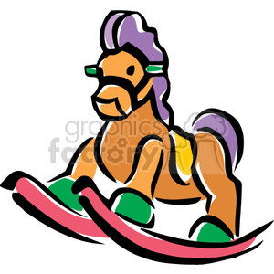 Rocking Horse clipart. Royalty-free image # 159222
