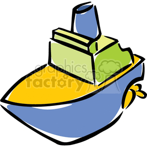Toy boat clipart. Royalty-free image # 159240