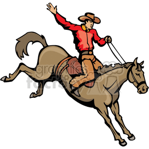 rodeo cowboy clipart. Commercial use image # 374209