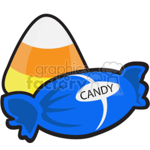 clipart - Candy Corn and Candy.
