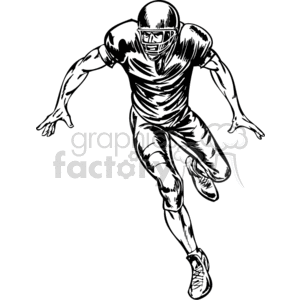Football kicker clipart. Commercial use image # 374625