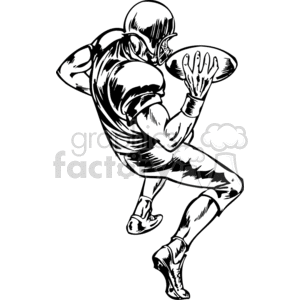 Football player 059 clipart. Commercial use image # 374640