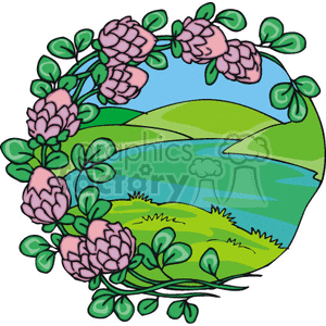 River scene clipart. Royalty-free image # 145635