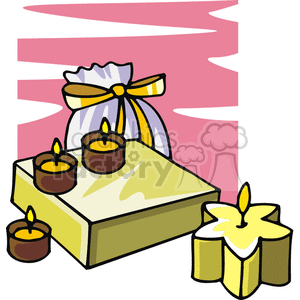 Yellow candles clipart. Royalty-free image # 143454