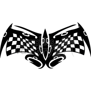 Racing flag symbol clipart. Royalty-free image # 375390