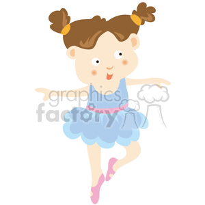 Ballerina girl clipart. Commercial use image # 375526