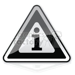 Black information sign clipart. Commercial use image # 376973