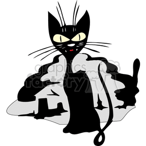 Siamese cat with yellow eyes clipart.